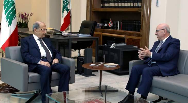الرئيس عون عرض مع قرطباوي الاوضاع العامة