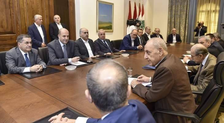 بري عن الشأن الحكومي: الأمور كانت بمنتهى الإيجابية والجميع أبدى رغبة بتقديم التنازلات