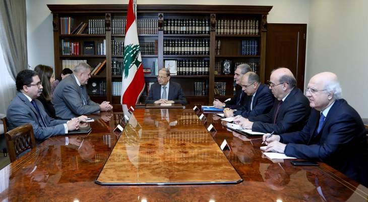 الرئيس عون عرض مع كوبيتش للتحضيرات لمؤتمر باريس لمجموعة الدعم الدولية من أجل لبنان