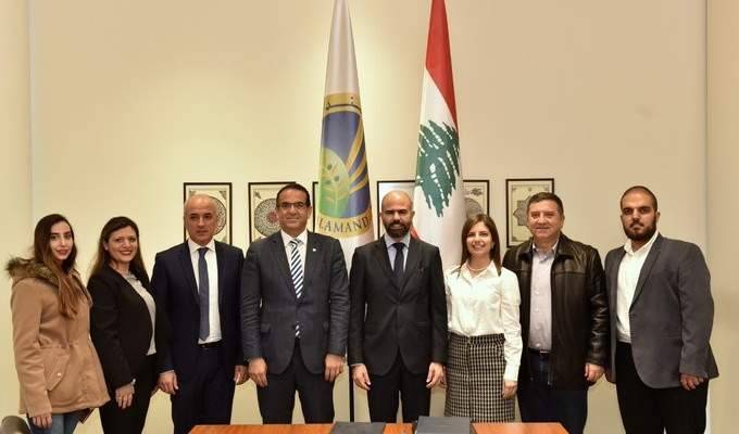 توقيع اتفاقية تعاون بين شركة "اندفكو" وجامعة البلمند لتبادل الخبرات