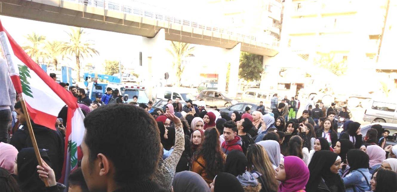 مسيرة طالبية حاشدة في البداوي