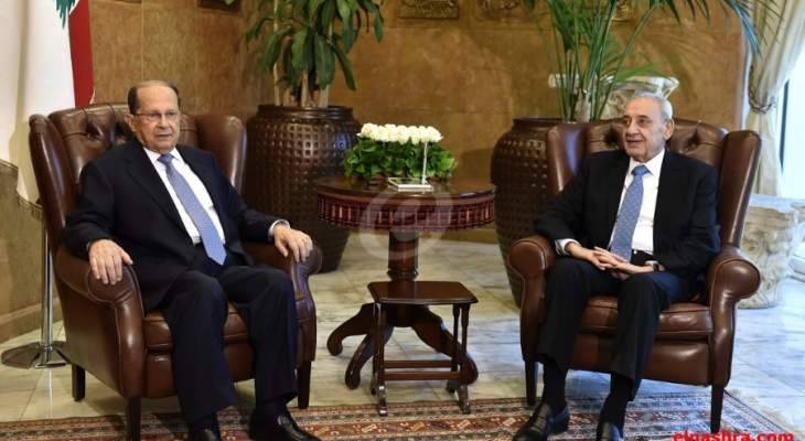 إجتماع بين الرئيس عون وبري وإستدعاء حساب دياب الى قصر بعبدا