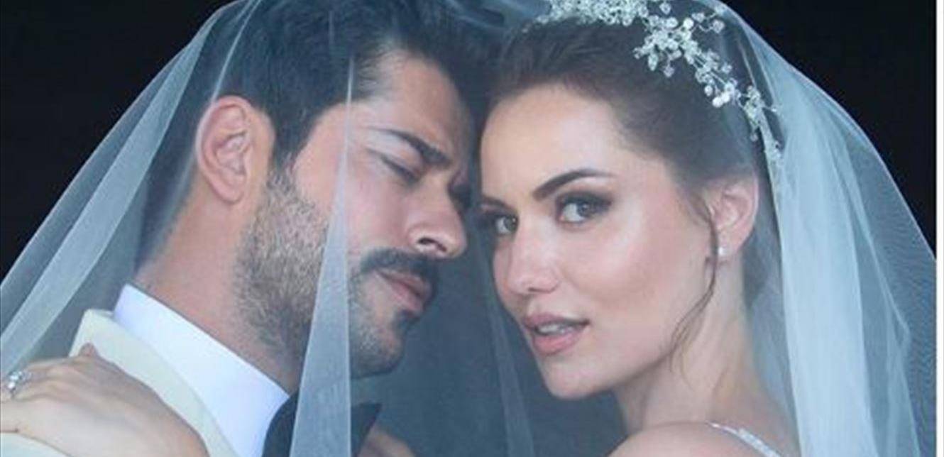 النجمة التركية الشهيرة تحتفل بعيد ميلاد زوجها (صورة)