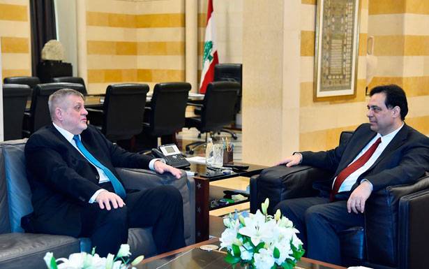 كوبيتش أبدى لدياب استعداد الأمم المتّحدة للتعاون مع لبنان
