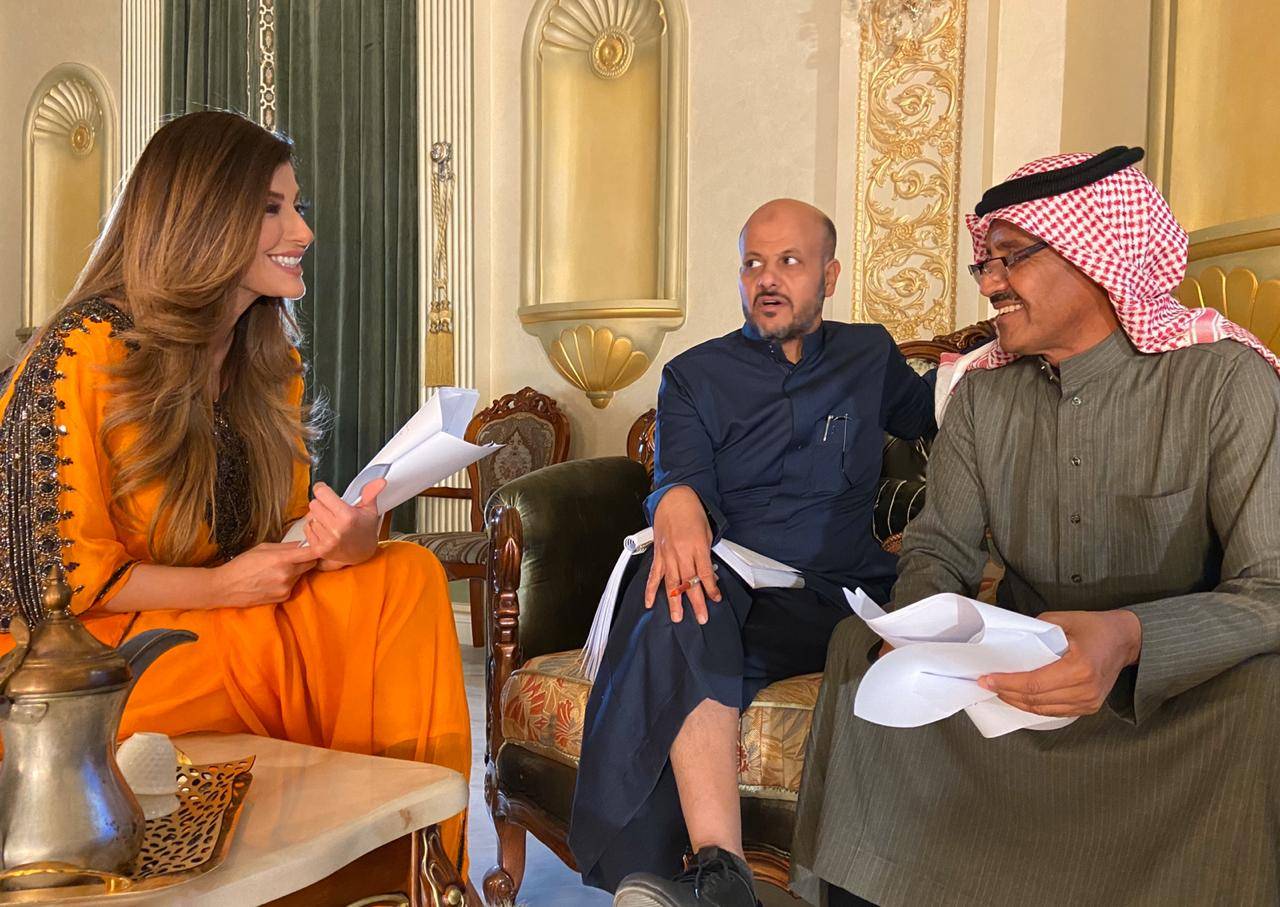 ريتا حرب في كواليس تصوير المُسلسل الرمضانيّ "ضرب الرمل"
