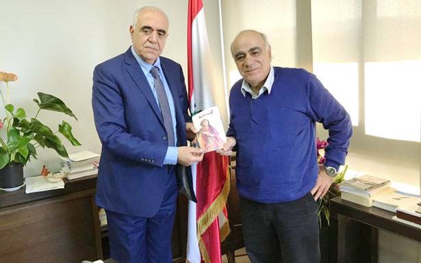 القصيفي تسلّم من جورج أبو زيد روايته الشركسيّة