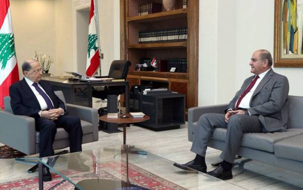 عون استقبل الخطـيب