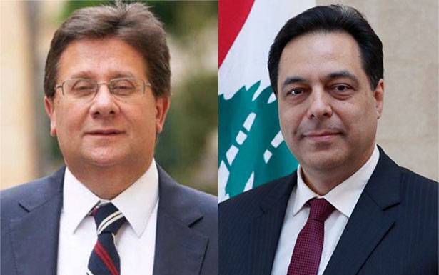 اجتماع بين رئيس الحكومة حسان دياب ورئيس لجنة المال والموازنة النائب ابراهيم كنعان