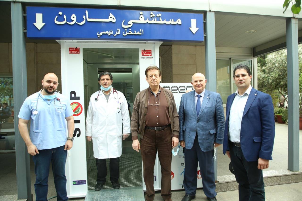 المجلس الصحي الكتائبي يوزع انفاق تعقيم على هارون ، ماريوسف، المعونات والعين والأذن