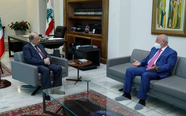 عون استقبل العريضي موفداً من جنبلاط