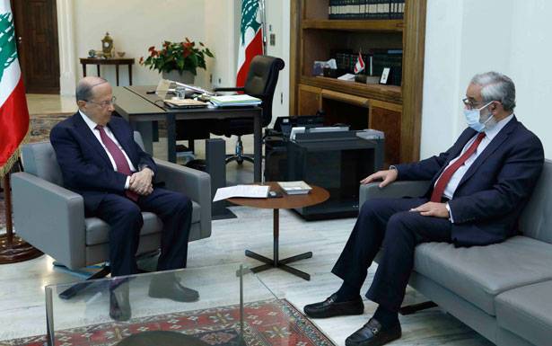 عون عرض التطــوّرات مــع زوّاره