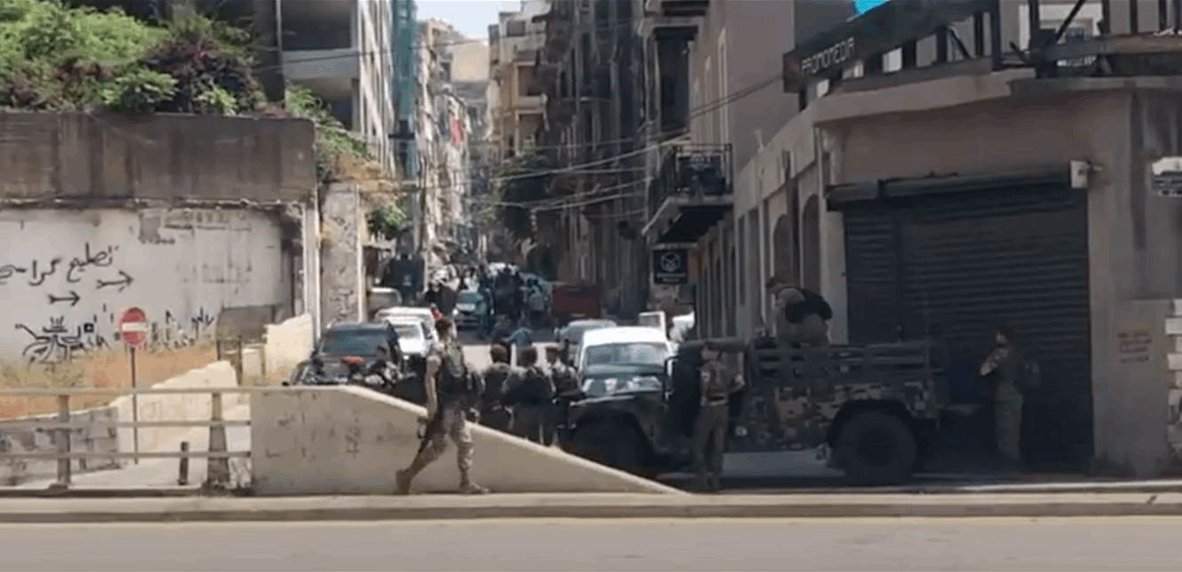 انتشار أمني ونقطة ثابتة للجيش عند مدخل الخندق الغميق