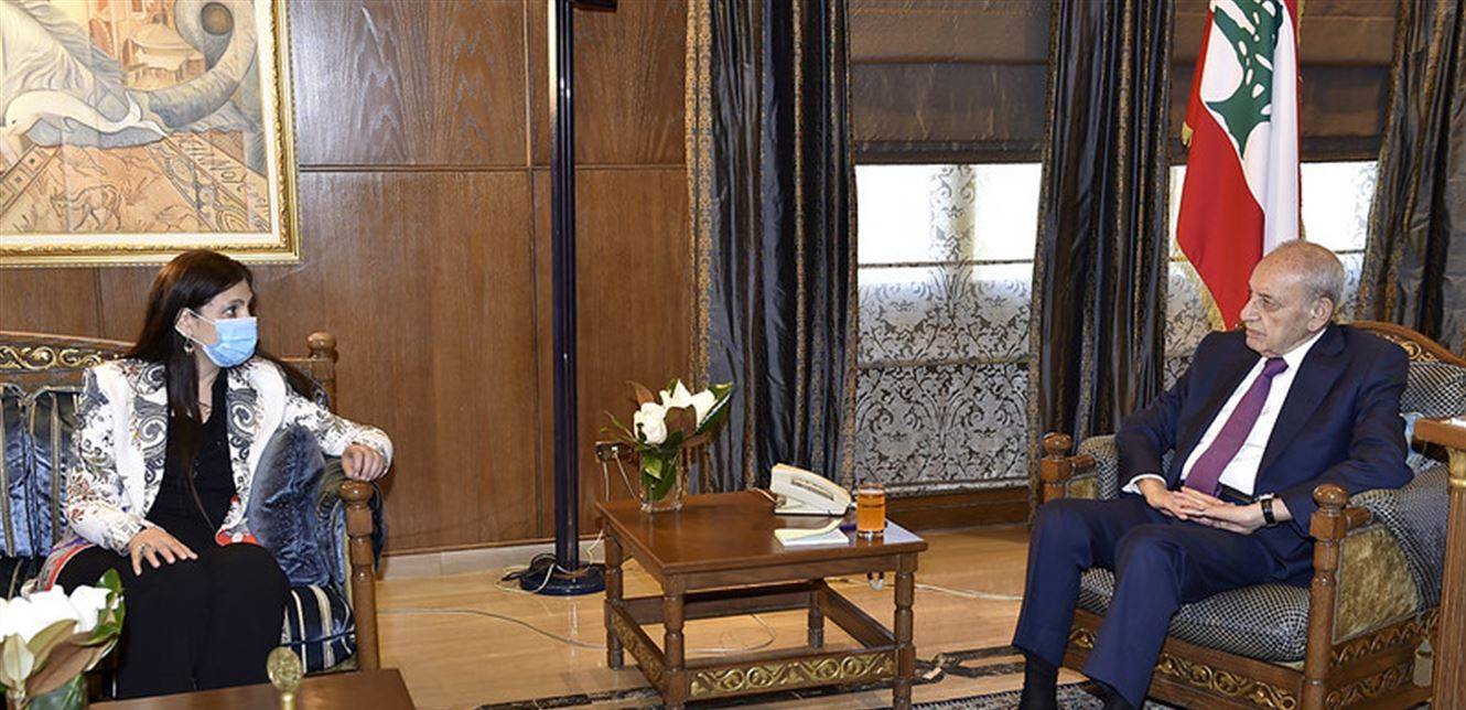 بري استقبل دشتي وعربيد ونقيب الاطباء وهنأ قوى الامن بعيدها.. غجر: مشكلة المازوت حلت