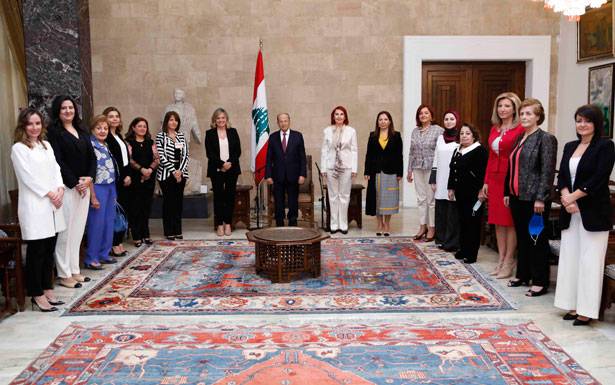«الهيئة الوطنية لشؤون المرأة» زارت رئيسي الجمهورية والحكومة لانتهاء ولايتها