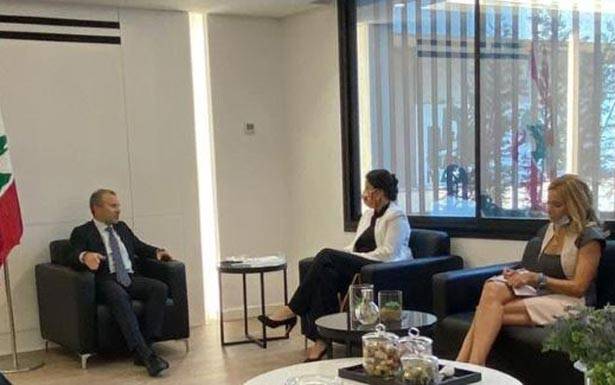 باسيـل التقى سفيرات الــنــروج وكنـدا وسويسرا وبحثوا في مساعدة لـبـنـان