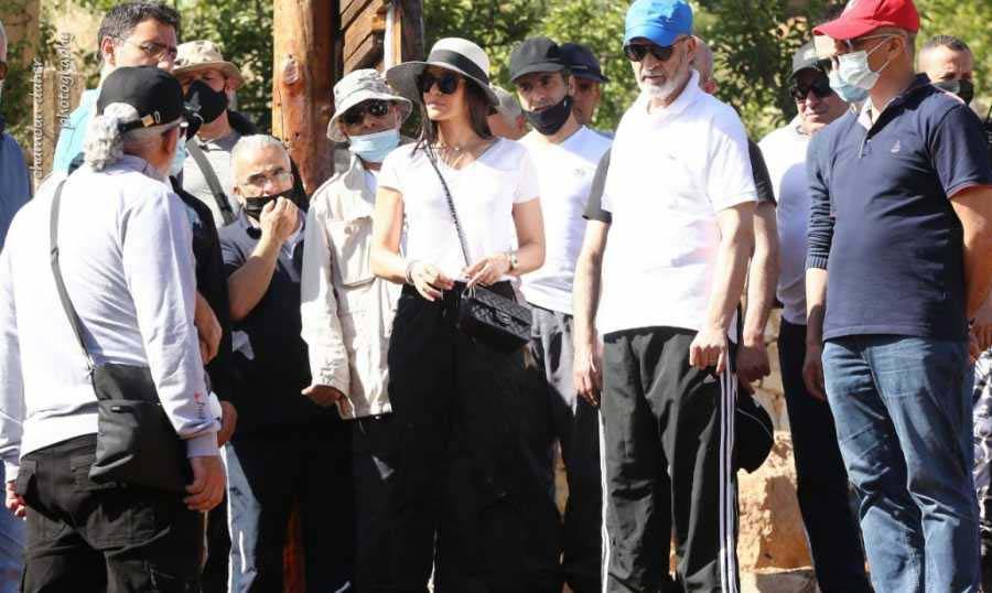 جعجع وستريدا في بشري بعد فك الحجر الصحي عنها