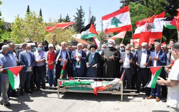 تشييع محسن ابراهيم بمشاركة جنبلاط وشخصيات لبنانية وفلسطينية