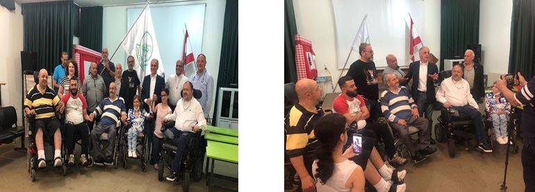 فؤاد أبو ناضر يزور منتدى المقعدين في زحلة