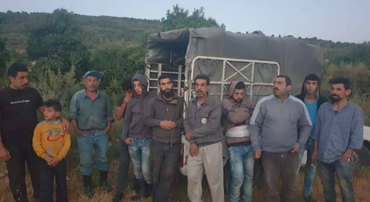 شرطة بلدية شبطين تلقي القبض على بعض المعتدين على نباتات بخراج للبلدة