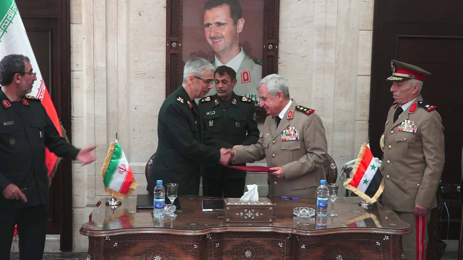 اتفاقية شاملة للتعاون العسكري بين سوريا وإيران