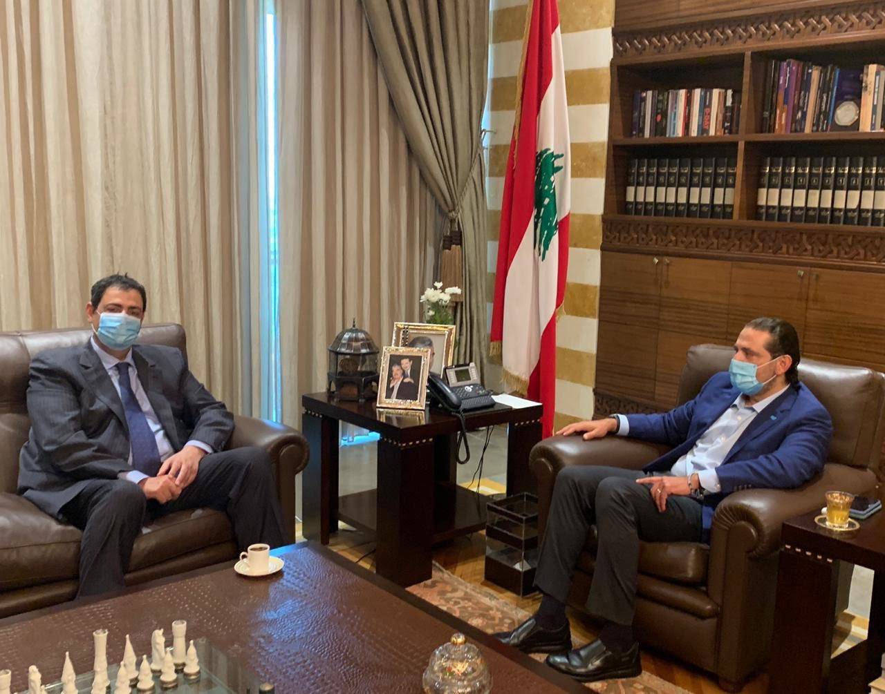 عرضا معه موضوع الضرائب المفروضة
الحريري استقبل الحلبي ورزق في اجتماع تناول وضع كرة السلة