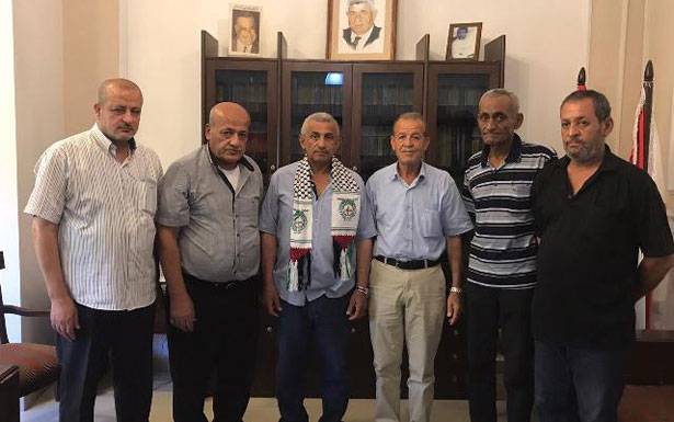 سعد عرض مع «جبهة النضال الشعبي الفلسطيني» اوضاع اللاجئين