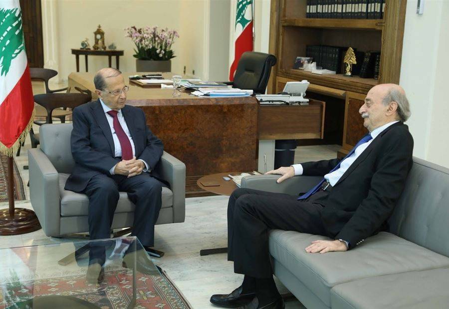 عون يتصل بجنبلاط... واللقاء خلال ساعات