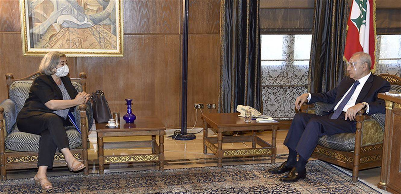 بري استقبل غاريلا غودو واللواء ابراهيم وتلقى برقيات دعم وماساة للبنان
