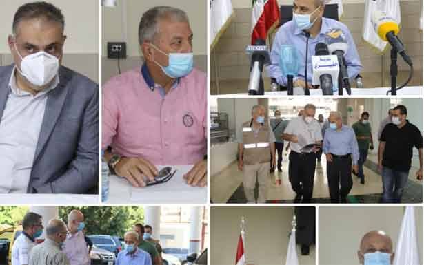 خير اطلع من رؤساء بلديات الضاحية على أضرار الانفجار وعاين المركز الصحي