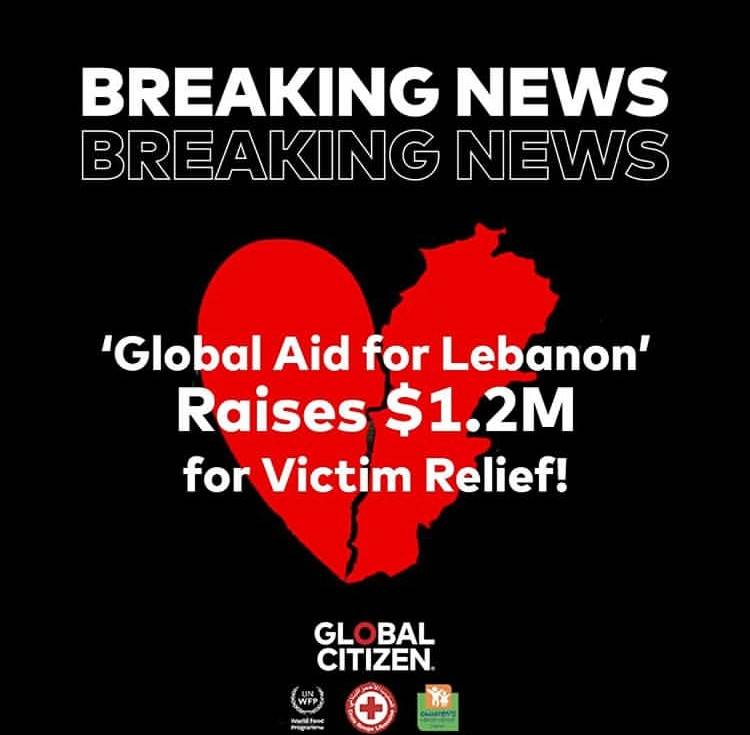 حملة Global Aid For Lebanon تجمع أكثر من مليون دولار أميركيّ

لمُساعدة أهالي بيروت المُتضرّرين

والثنائيّ ريما فقيه ووسيم صليبي مُمتنّ للدعم العالميّ الكبير