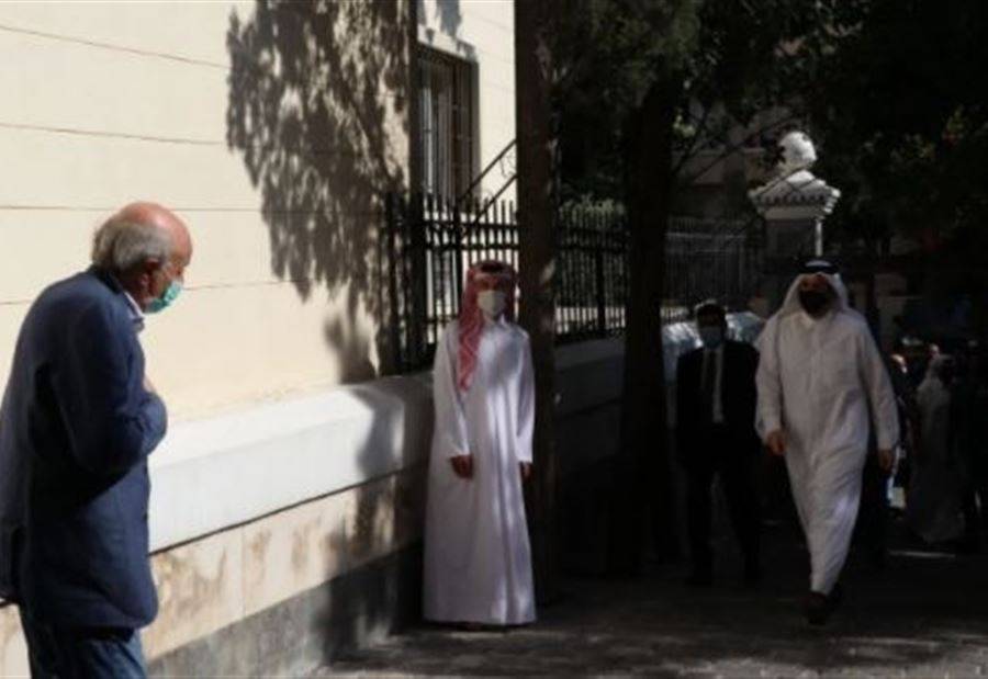 المستجدات السياسية بين جنبلاط ووزير الخارجية القطري