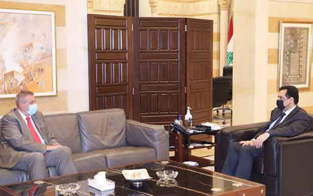التقى حواط وأوهانيان ووفدي العمالي وأوجيرو دياب عرض وكوبيتش ملف المساعدات الدوليّة