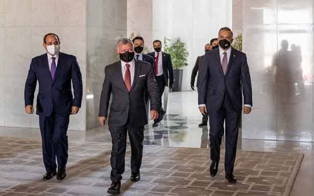 قمة ثلاثيّة بين الملك عبد الله الثاني والسيسي والكاظمي في عمّان