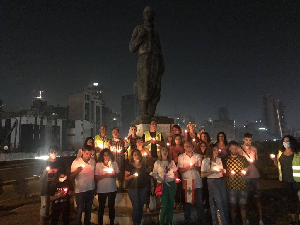 أمسية وطنية تحت عنوان " من زحلة سلام لبيروت" في ذكرى مرور شهر على وقوع الإنفجار الكارثي في مرفأ بيروت