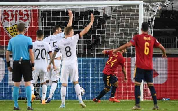 بعد تعادل ألمانيا مع اسبانيا (1-1)