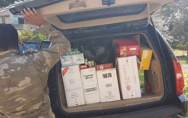 الريجي ضبطت كميّات مُهربة من التبغ والتنباك المعسل