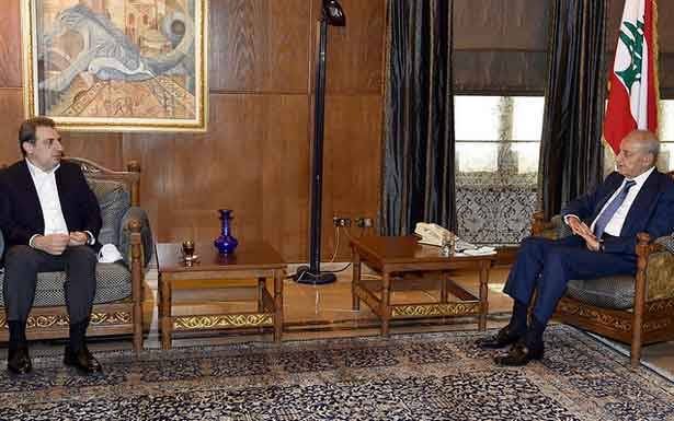 بحث التطورات مع أبو فاعور بري عرض مع القيسي اجراءات اعمار المرفأ