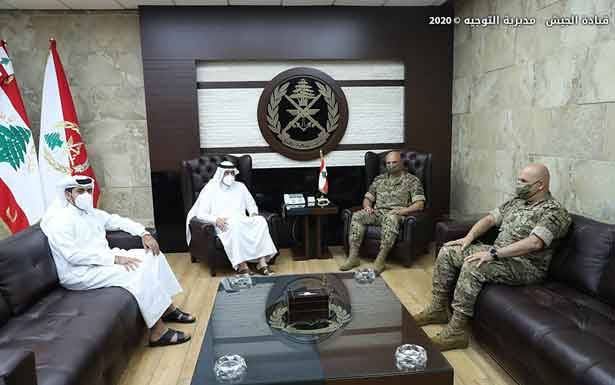 قائد الجيش التقى سفير قطر وراعي ابرشية دمشق وتوابعها للروم الارثوذكس