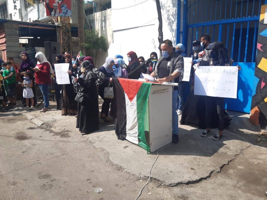 اعتصام في عين الحلوة لمطالبة الأونروا بوقف تقليص خدماتها