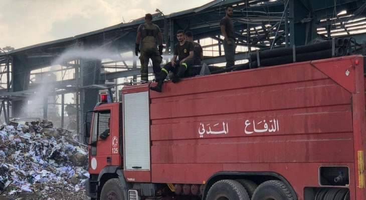 الدفاع المدني: نواصل تنفيذ مهام بمرفأ بيروت ليل نهار منذ 54 يوما