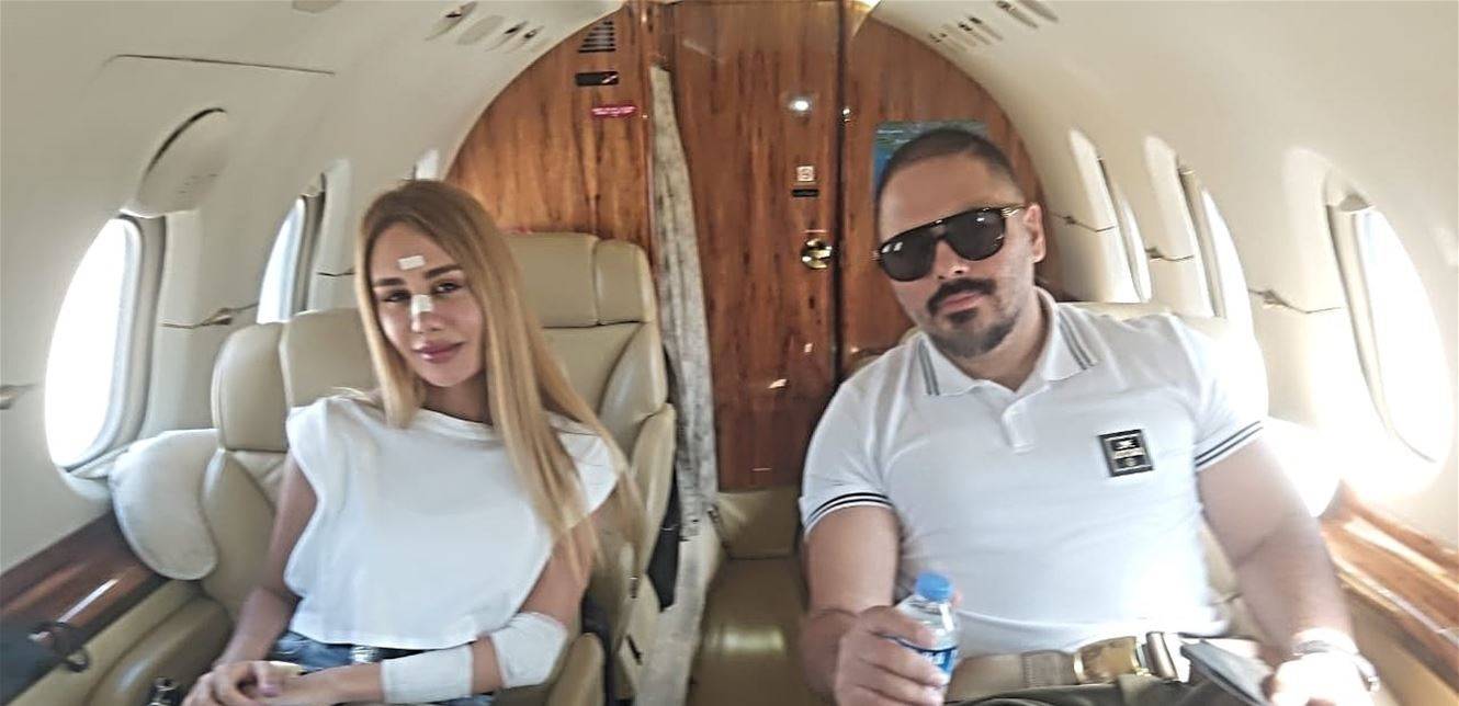 بعد تعافيها.. رامي عيّاش يستضيف الفريق الطبي الذي إهتم بزوجته (صورة)