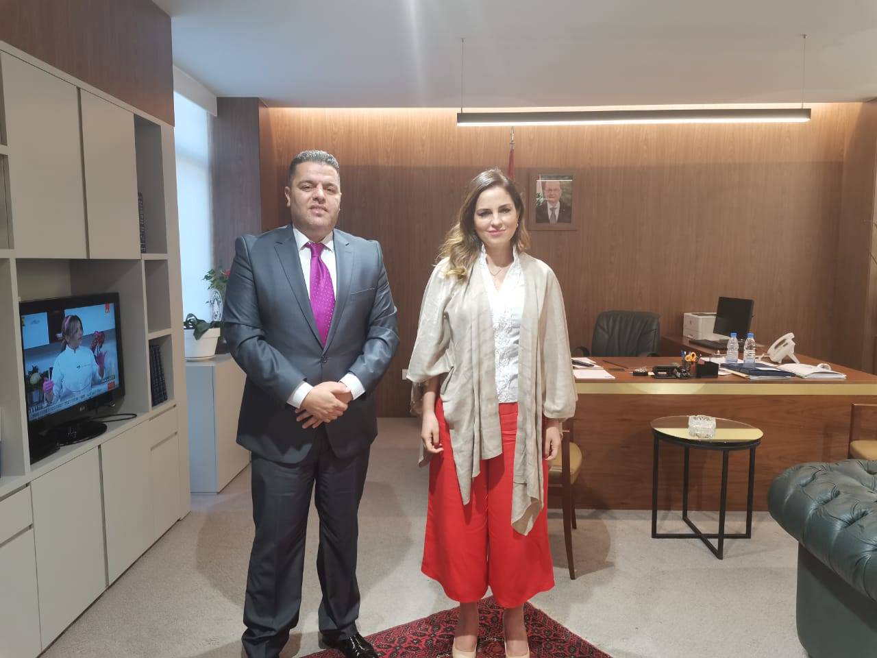 د رامي عزالدين يزور وزيرة الاعلام وممثّلي وسائل الإعلام