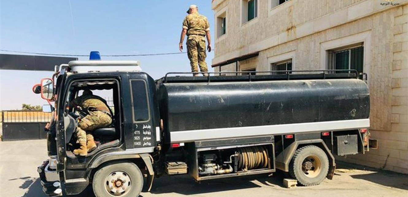 الجيش: احباط محاولة تهريب صهريج مازوت في المشرفة الهرمل