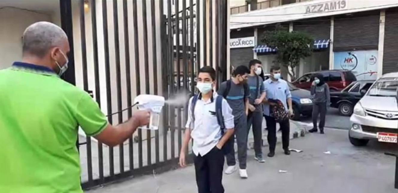انطلاق العام الدراسي في صيدا وسط اجراءات وقائية صارمة