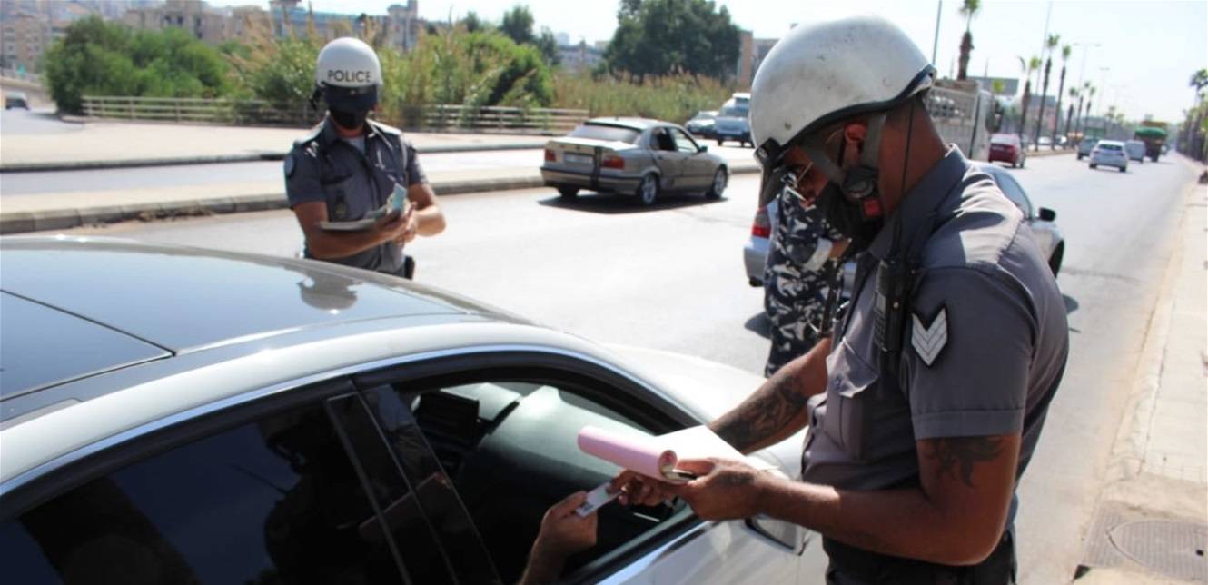 دوريات وحواجز لقوى الأمن جنوبا وتسطير نحو 200 محضر عدم التزام بوضع الكمامة