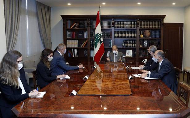 كوبيش بحث ودياب ملف ترسيم الحدود