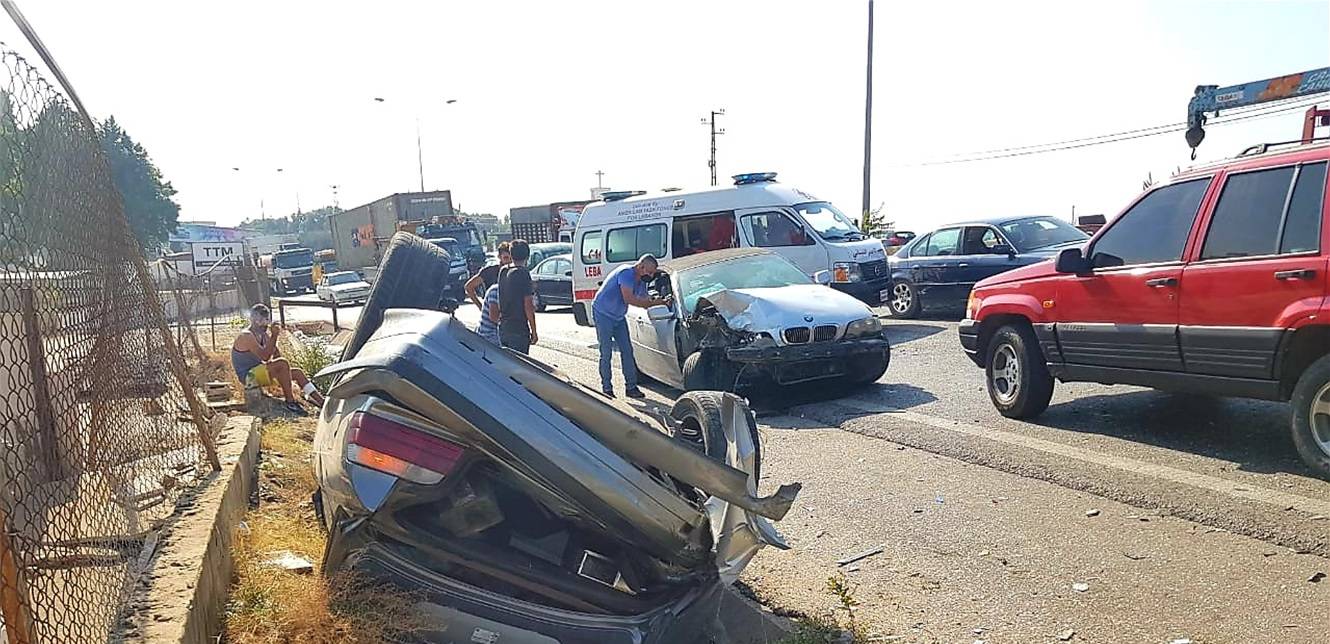 حادث سير مروّع على المسلك الشرقي لأوتوستراد العقيبة كسروان
