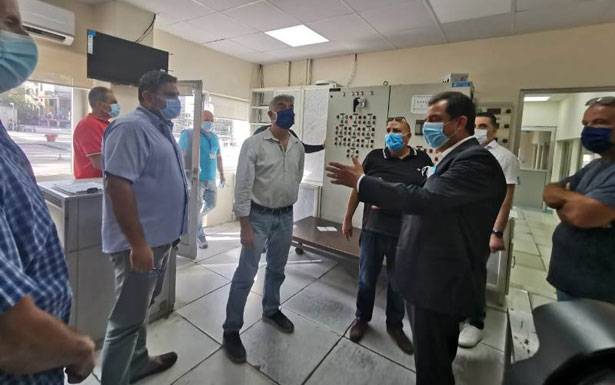 جبران تفقد إصلاح الأضرار في مؤسسة مياه بـــيروت