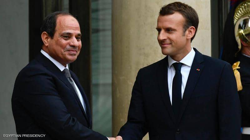 اتصال هاتفي بين السيسي وماكرون..هذا ما دار بينهما