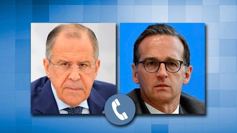 لافروف وماس يؤكدان على ضرورة الحوار بين طرفي النزاع في أوكرانيا